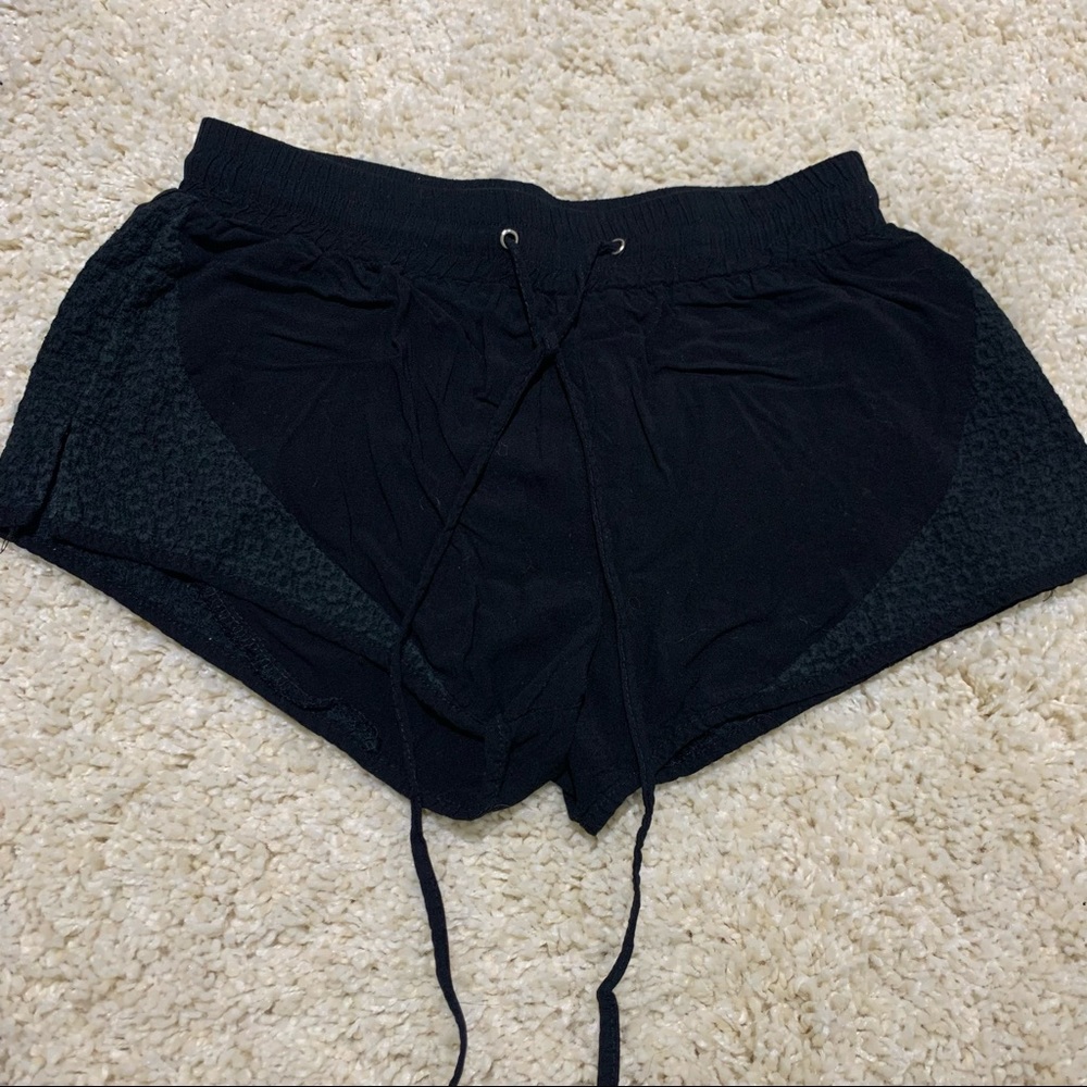 Black Drawstring Shorts - Size Small